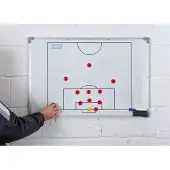 Precision Double-sided Coach Board Football Transparant 60 x 90 cm