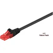 Microconnect RJ-45 (M) netwerkkabel naar RJ-45 (M) 20 m UTP CAT 6 vergrendeld zwart -