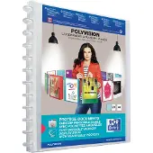 Oxford Polyvision Vario-Zipp presentatiemap flexibel A4 transparant (20 insteekhoezen)