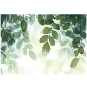 WALLARENA - Fotobehang - 400x280 cm - groene bladeren natuur slaapkamer woonkamer vliesbehang
