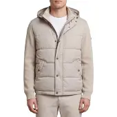 Bugatti outdoorvest beige gewatteerd met capuchon