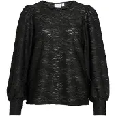 Vila Fina O-neck Top Blouse Met Lange Mouwen