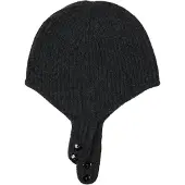 GOBI Cashmere Muts 'Knitted Aviator Cap' antraciet