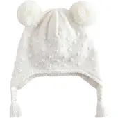 Next - Meisjes - Gebreide babymuts met oorkleppen - Wit