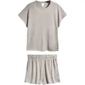 Next - Dames - Loungeset met short - Grijs