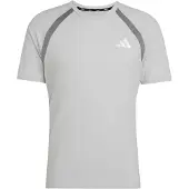 Adidas Functioneel shirt 'ADIZERO A' grijs / lichtgrijs / wit