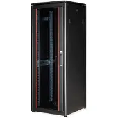 Roline 19-inch netwerkkast Pro 32 U, 600x600 BxD Glazen deur zwart