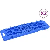 vidaXL Gripplaten 2 st 107x31x7 cm nylon blauw