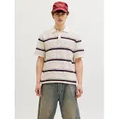 Jack & Jones Shirt 'JORMaine' lichtblauw / wijnrood / zwart / wit