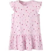 Name it Jurk pastelgroen / abrikoos / pink / rosa