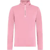 Protest Skipully Girls Refabrizoy 1/4 Zip Active Top Vintage Pink-Maat 152