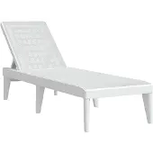 vidaXL Zonnebed wit, 186x60x29 cm, PP
