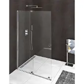 Hak Rolls Walk-in douchedeur 140cm, hoogte 200cm, helder glas