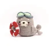 Graine Créative Kit crochet Minigurumi Natto le phoque - (...) - Gris