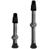 Vittoria Paar Singleway Presta Tubeless ventielen Zilver || Maat: 60 mm