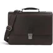 The Chesterfield Brand Glenwood Aktetas Messenger Leer 42 cm Laptop compartiment bruin