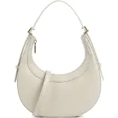 Coccinelle Leren handtas schoudertas Whisper Grained Leather Mini Bag Eucalipto groengrijs
