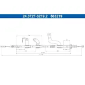 Ate 24.3727-3219.2 Handremkabel