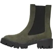 ONLY Chelsea boots 'ONLBETTY' chocoladebruin / groen
