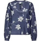 ONLY Blouse 'ONLSAKA' donkerblauw / wit