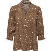 ONLY Blouse 'ONLRaya' chocoladebruin / wit