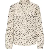 ONLY Blouse 'ONLLucinda' ecru / donkerblauw / donkergroen