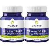 Vitakruid 2x Vitamine D3 K2 90 tabletten