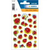 Herma Stickers Lieveheersbeestjes en bloem - 10 stuks