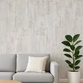 Noordwand - Vinylbehang - Assorti Grijs Verweerd Hout - 10,05x0,53 m - afwasbaar