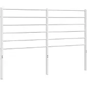 vidaXL Vervangend hoofdbord metaal wit 150 cm