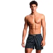 Emporio Armani Heren Zwempak Marine ontwerp (XL), Strandkleding, Polyester, Marineblauw EM000583_AF20445