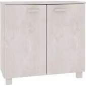 vidaXL Dressoir HAMAR 85x35x80 cm massief grenenhout wit