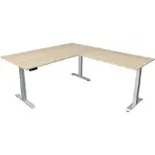 Kerkmann Move4 Elektrisch hoogteverstelbaar Zit-sta-bureau Esdoorn T-voet 2000 (B) x 2.200 (D) x 1290 (H) mm Hout, Metaal