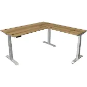 Kerkmann Move4 Elektrisch hoogteverstelbaar Zit-sta-bureau Eiken T-voet 1800 (B) x 1800 (D) x 1290 (H) mm Hout, Metaal
