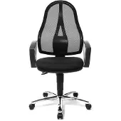 Topstar Ergonomische stoel Vaste armleuning Zwart 110 kg Open Point SE