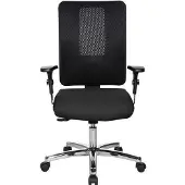Topstar OPEN X N Deluxe Bureaustoel Synchroonmechanisme Mesh In hoogte verstelbare armleuning In hoogte verstelbare zitting Zwart 110 kg