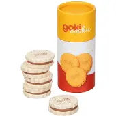 Goki houten koekjes speelgoed - dubbel biscuit in kartonnen verpakking.