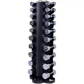 Lifemaxx Dumbbell Toren met Volledige Chroom Dumbbell Set - 1 t/m 10 kg