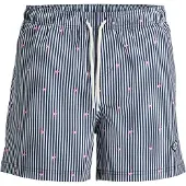 Jack & Jones Zwemshorts 'JPSTMaui Breeze' navy / rosa / wit