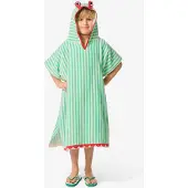 HEMA Kinderponcho 68x78cm Krab Strepen (multicolor)