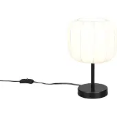 TRIO Witte design tafellamp Madleine Ø 20cm