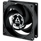Arctic P8 Max - Ventilatorhuis High Speed PMW - 2U Serverracks - 80 mm - 40 cfm - 500 - 5000 omw/min. - 20.63 dBA - 0 db Modus - 4 Pin PMW - zwart