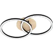 Eglo Zigbee plafondlamp Lomaltas-Z zwart met houtlook - rond