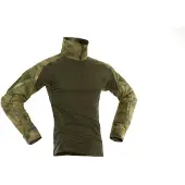 Invadergear Combat T-shirt Met Lange Mouwen Groen L