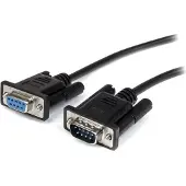 StarTech.com Zwarte straight-through DB9 RS232 seriële kabel