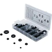 Bgs Assortiment doorvoertulen rubber metrisch, 180 delig