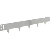 vidaXL Gazonrand 20 st 100 x 15 cm Staal Zilverkleurig