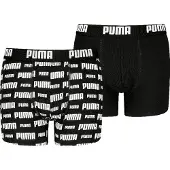 Puma Everyday logoboxers, Zwart, Maat 8
