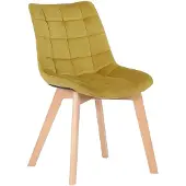 CLP Esszimmerstuhl Passaic, fluwelen bekleding, gestoffeerd, geel
