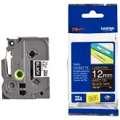 Brother TZe-335 Tape Wit op zwart (12 mm)
